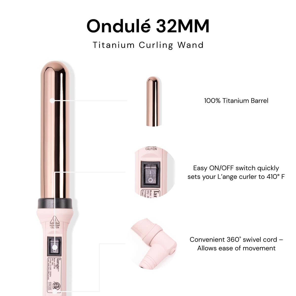 L'ANGE HAIR Cable 360 Giro: libertad de movimiento para envolver cada mechón.