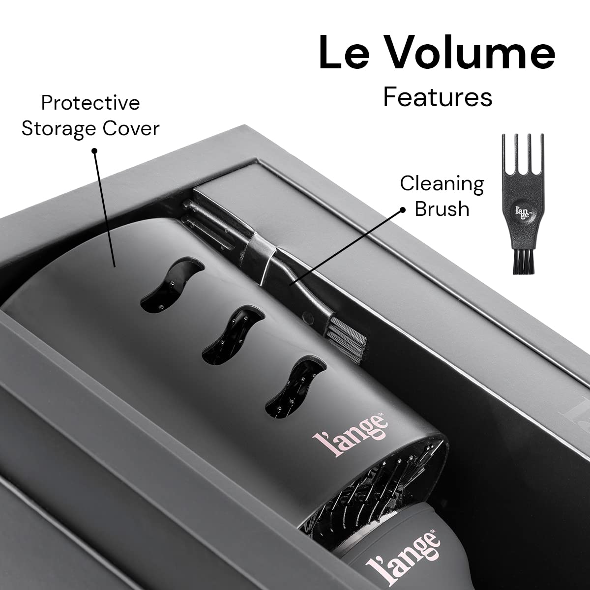 L'ANGE HAIR Le Volume: cable giratorio 360° para movimiento fluido.
