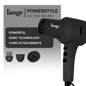 PowerStyle Ionico Turbo de L'ANGE HAIR, mango ergonómico para mayor control.