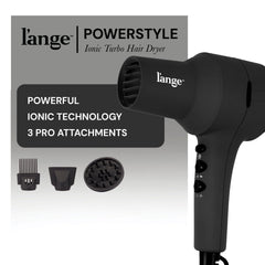PowerStyle Ionico Turbo de L'ANGE HAIR, mango ergonómico para mayor control.
