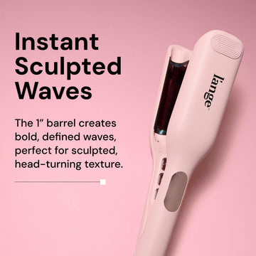 Rizador SculptWaver de L'ANGE HAIR con iones negativos para brillo y frizz controlado.