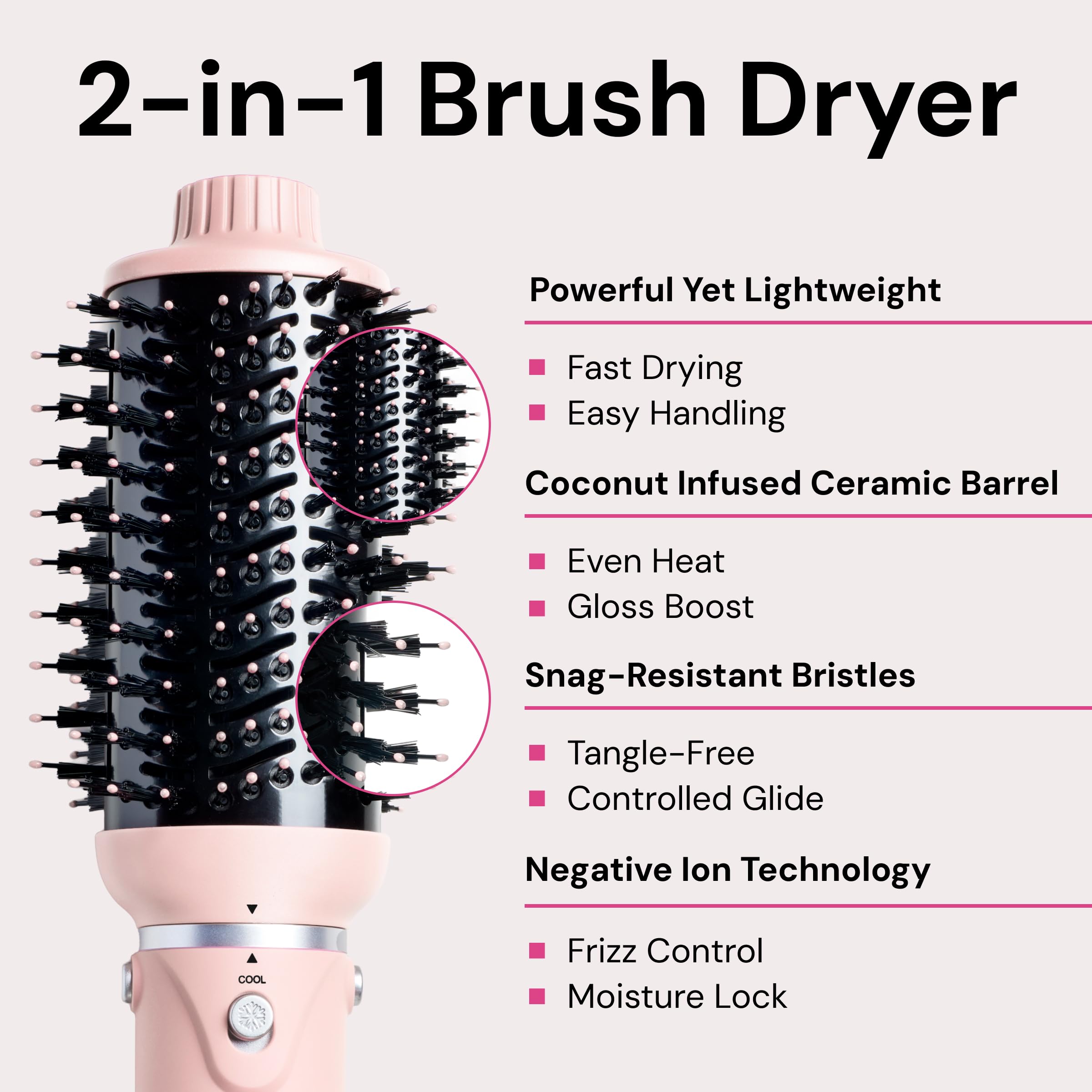 L'ANGE HAIR VolumeBoost: diseño ergonómico para uso cómodo.