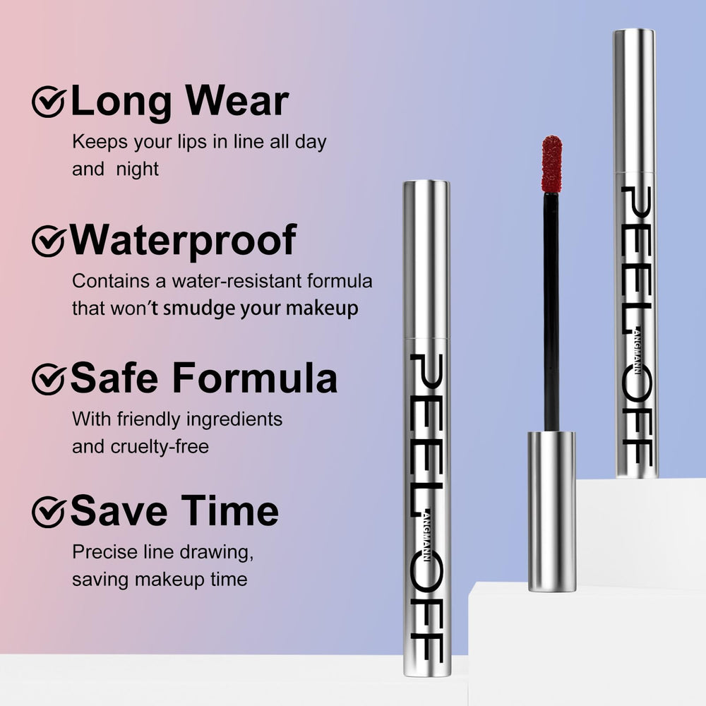 Langmanni delineador labial resistente al agua y sin transferencias.
