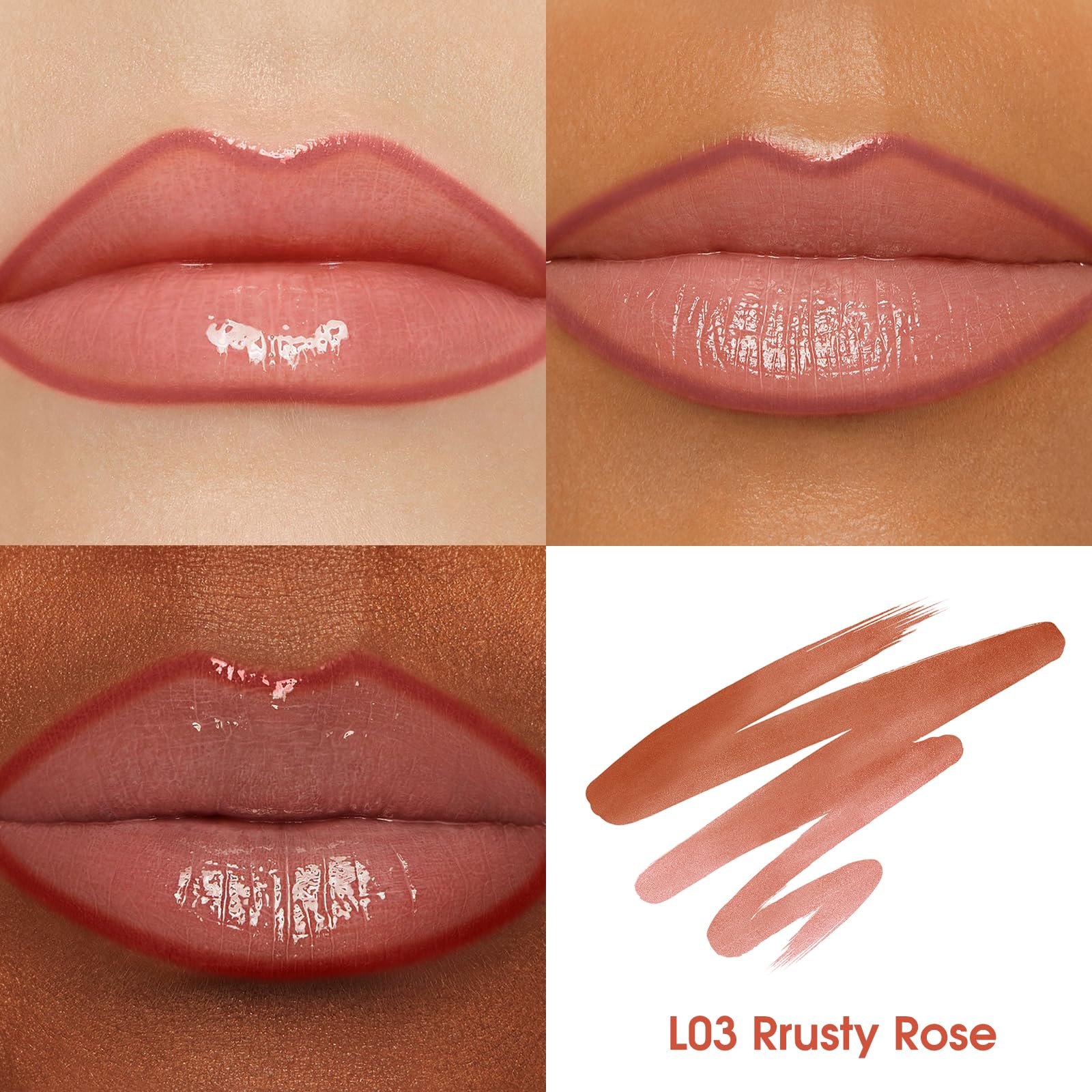 Langmanni delineador labial tono chocolate caramelo favorece labios naturales.