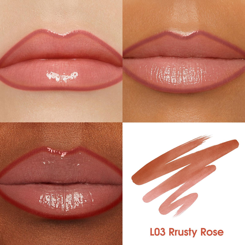 Langmanni delineador labial tono chocolate caramelo favorece labios naturales.