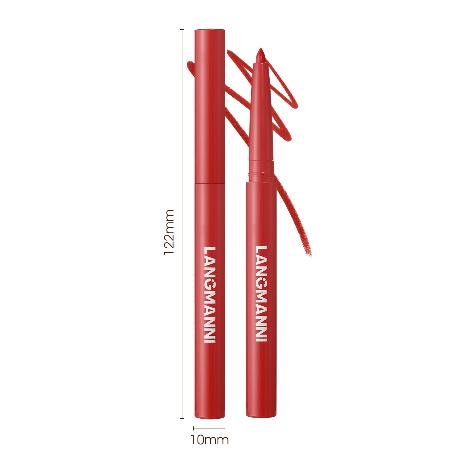 Langmanni delineador labial para uso diario con colores versátiles.