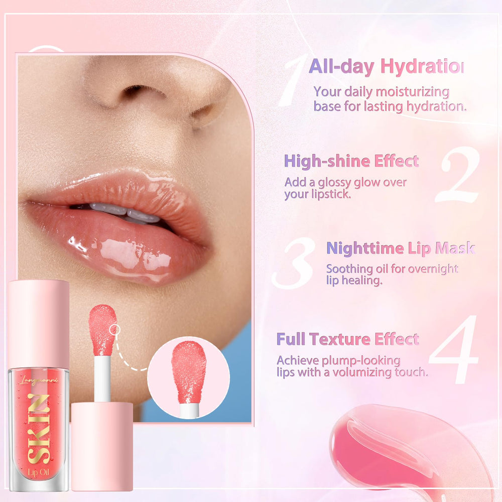 LANGMANNI Aceite labial chocolate coco, textura ligera que se absorbe rápido.