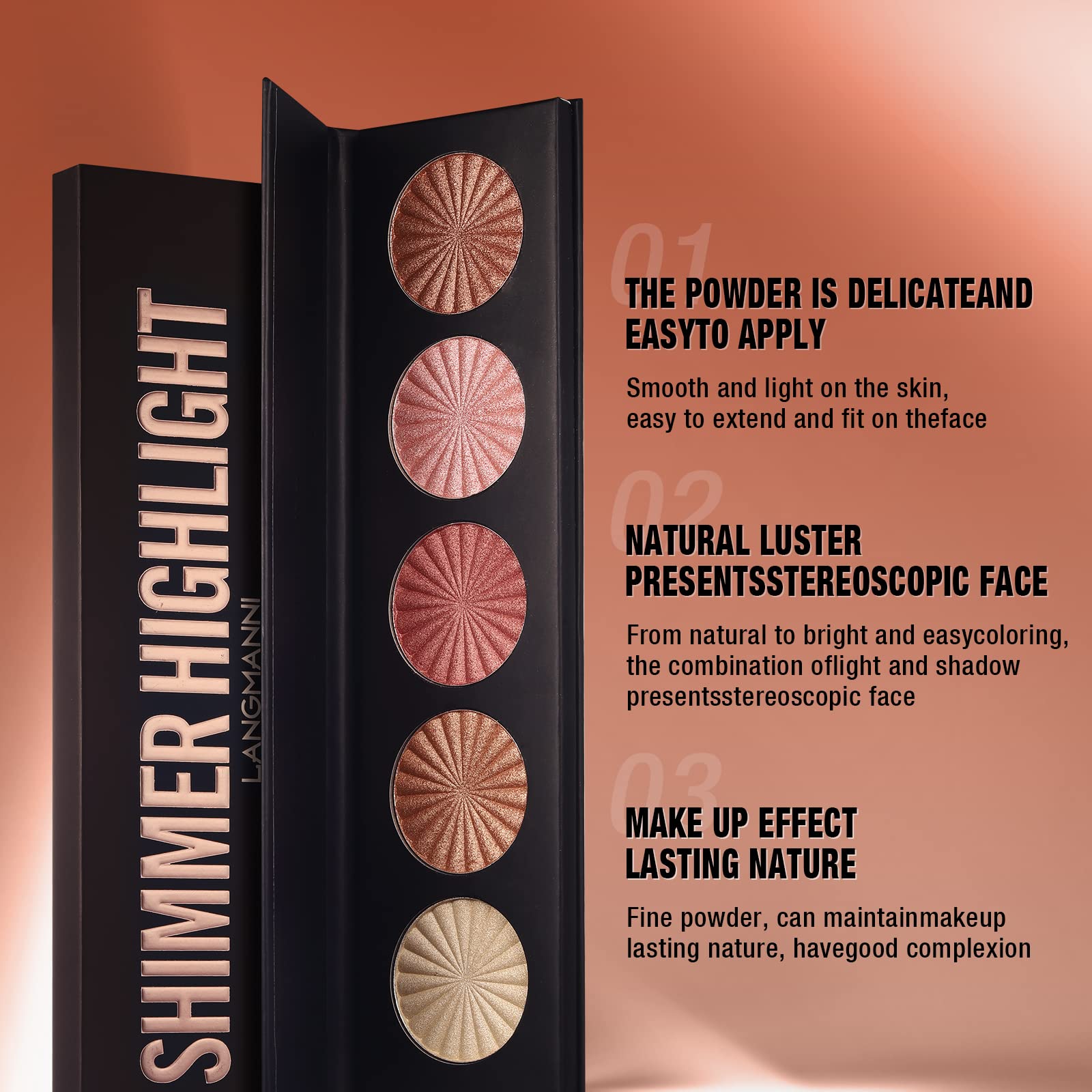 Langmanni iluminadores realzan ojos y cejas con luz sutil.