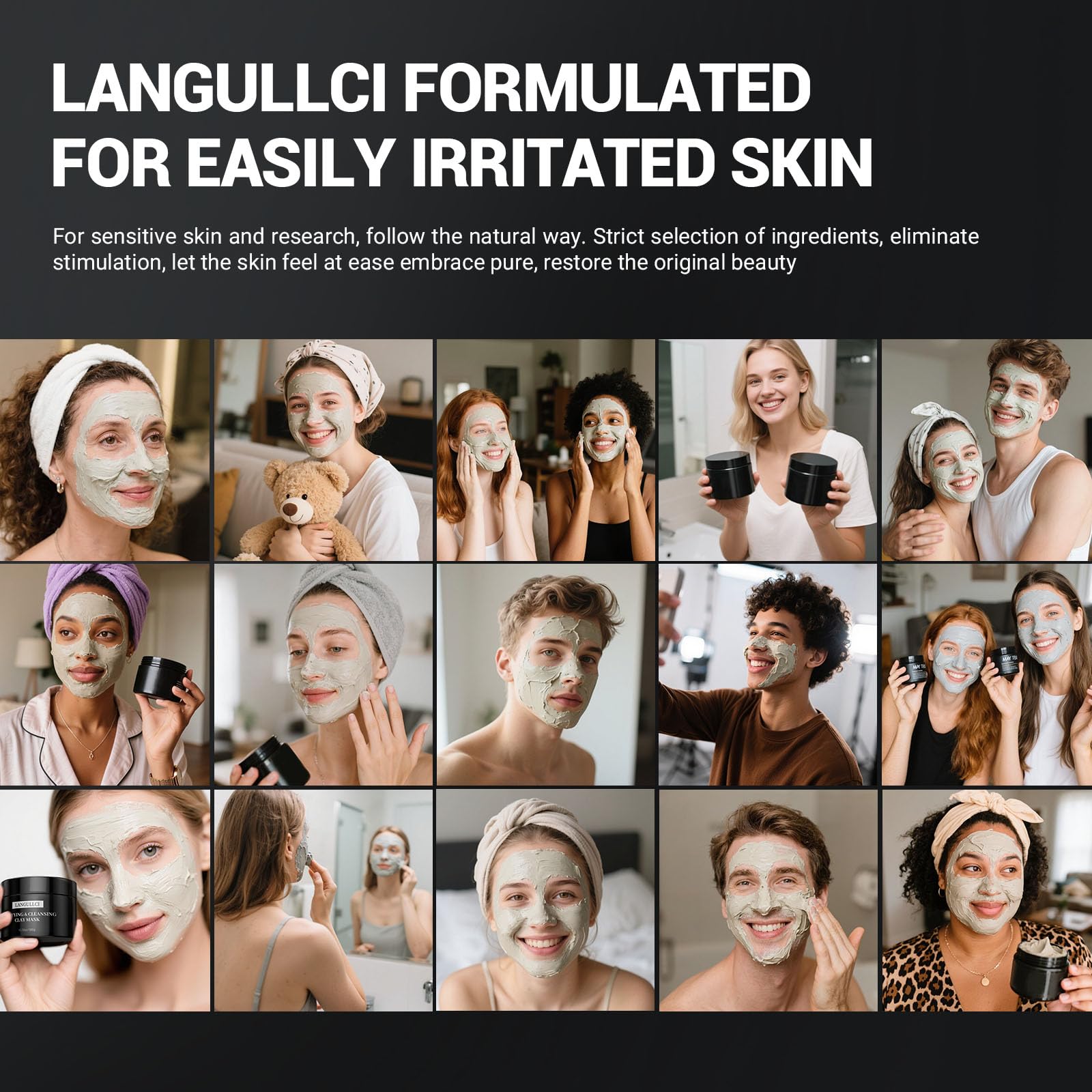 LANGULLCI Masque-cadeau-idéal – cadeau parfait pour soin et bien-être