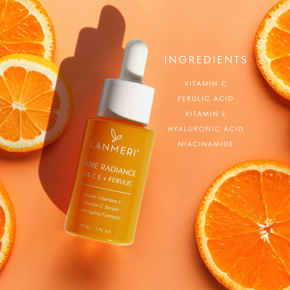 Lanmeri Serum antioxidantes fortalecen la piel con Ferúlico.