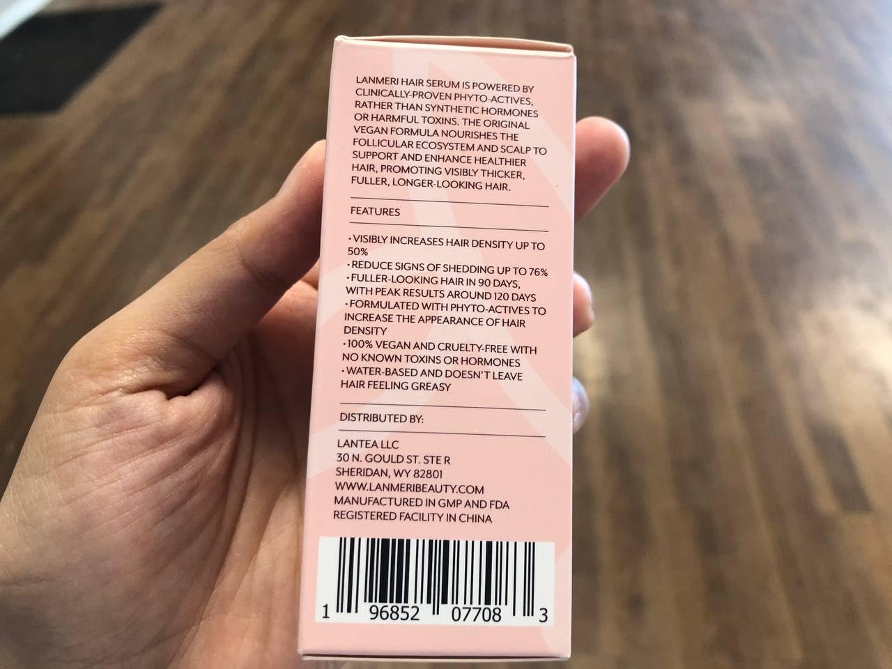 Lanmeri Suero, etiqueta clara y diseño fácil de identificar