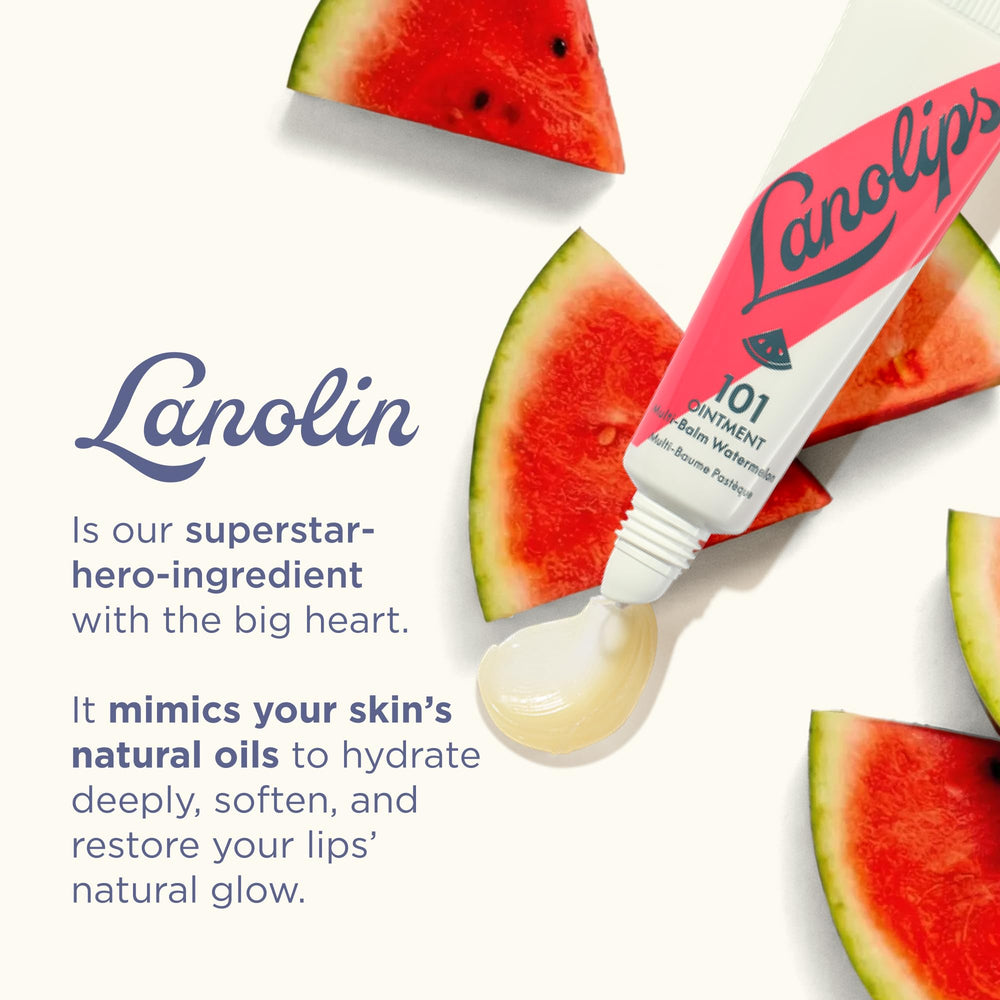 Fórmula limpia de Lanolips 101, sin petrolatos, parabenos ni fragancias artificiales.
