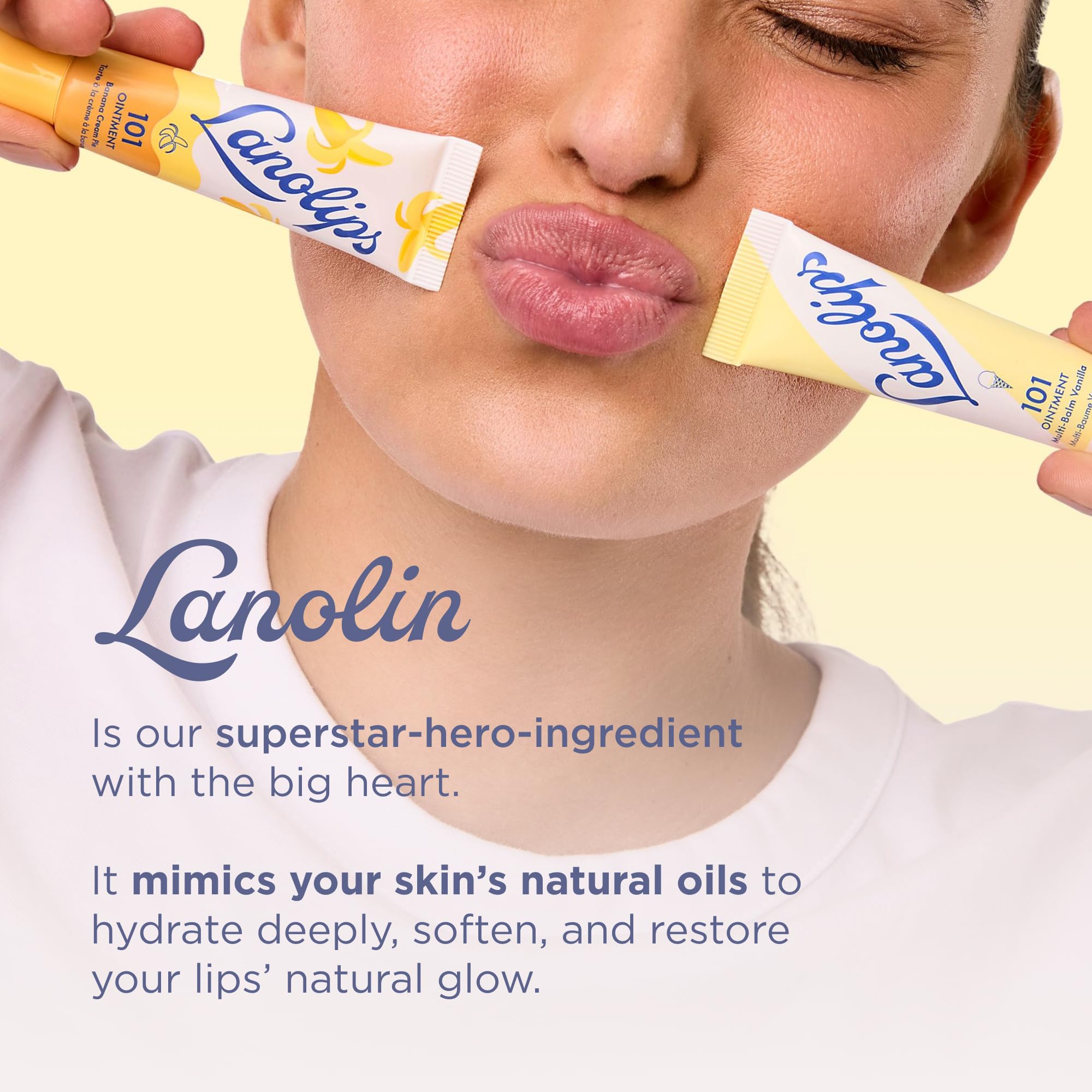 Lanolips 101 Ungüento, aplicación suave en labios para hidratación continua.