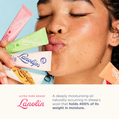 Lanolips 101 Ointment en piel seca para alivio suave.