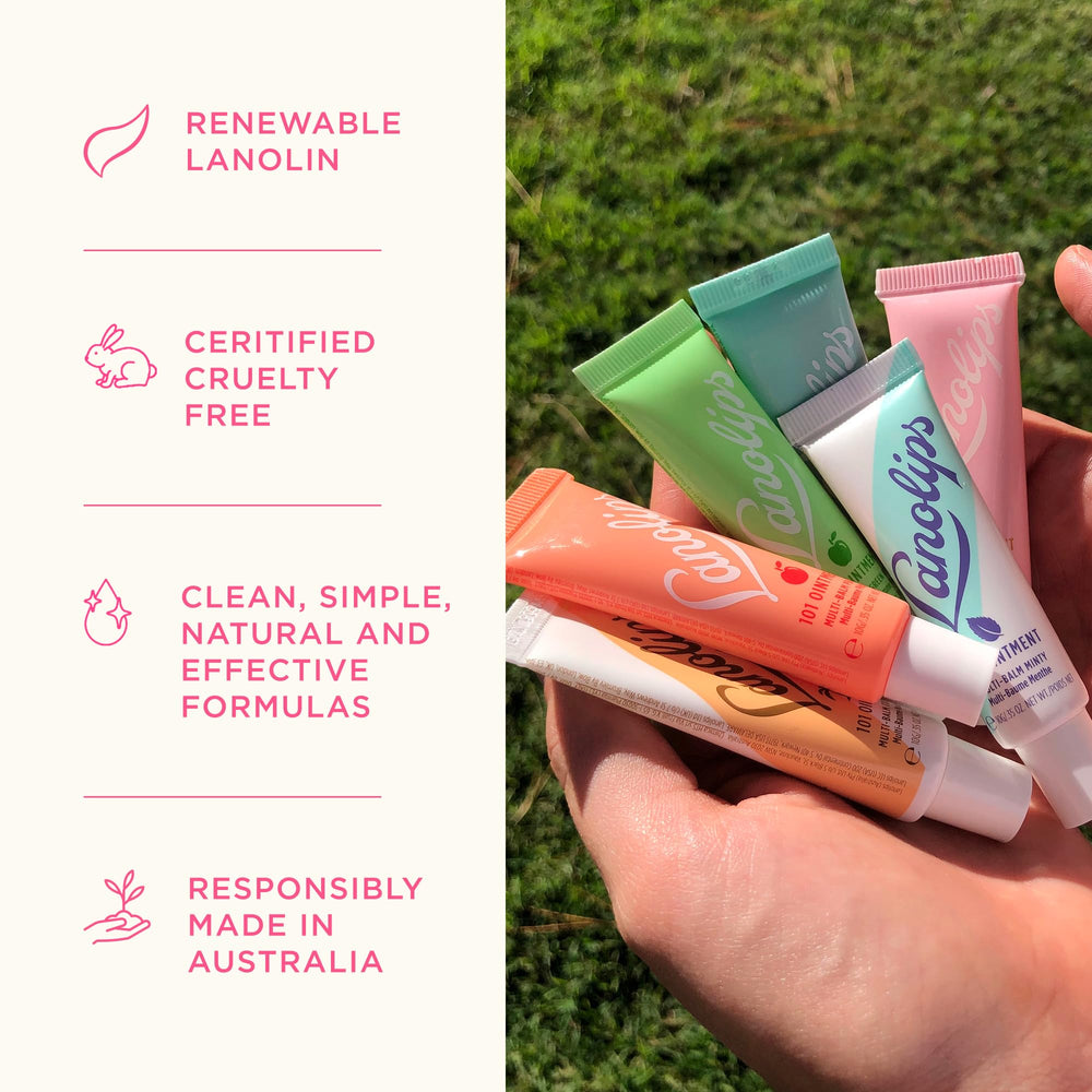 Lanolips bálsamo labial sin petrolatos, opción segura.