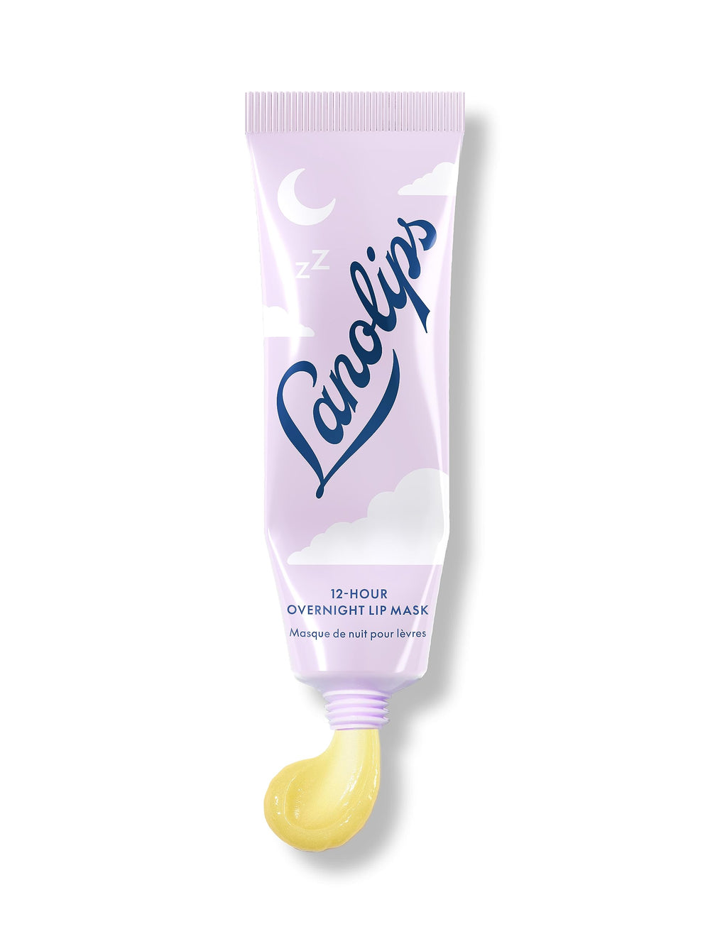 Lanolips ingredientes con ácido hialurónico para labios más suaves durante la noche.