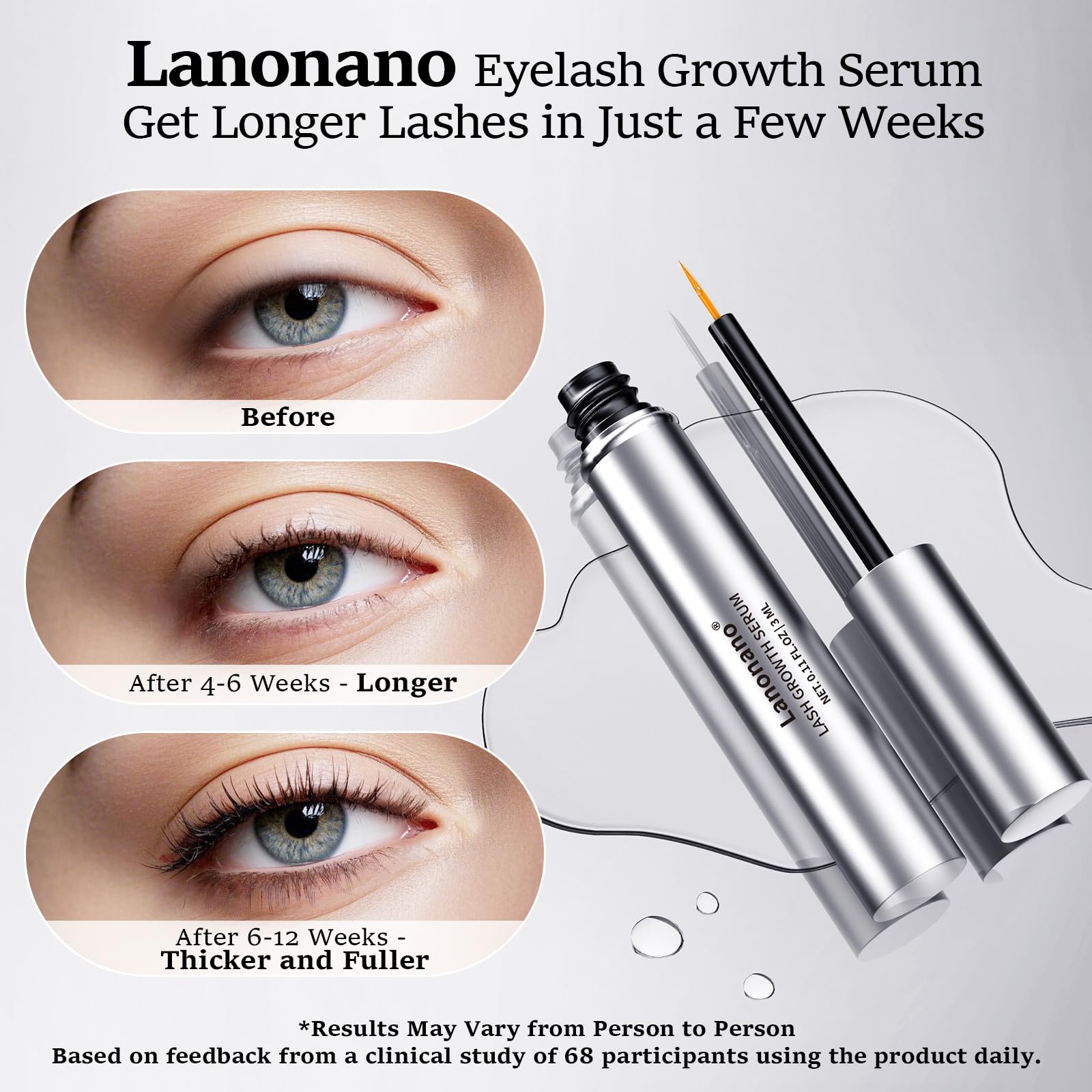 Lanonano Lash Serum: aplicador-puntas para una aplicación precisa