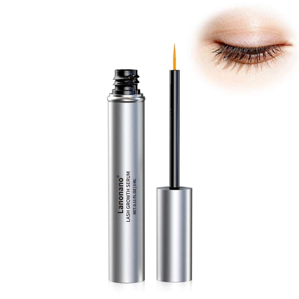 Lanonano Lash Serum: botella frontal para uso diario de pestañas