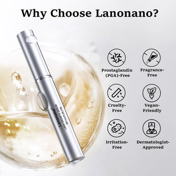 Lanonano Lash Serum: embalaje-caja atractivo para cuidado diario
