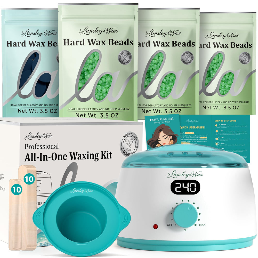 LANSLEYWAX calentador de cera digital para depilación precisa en casa.