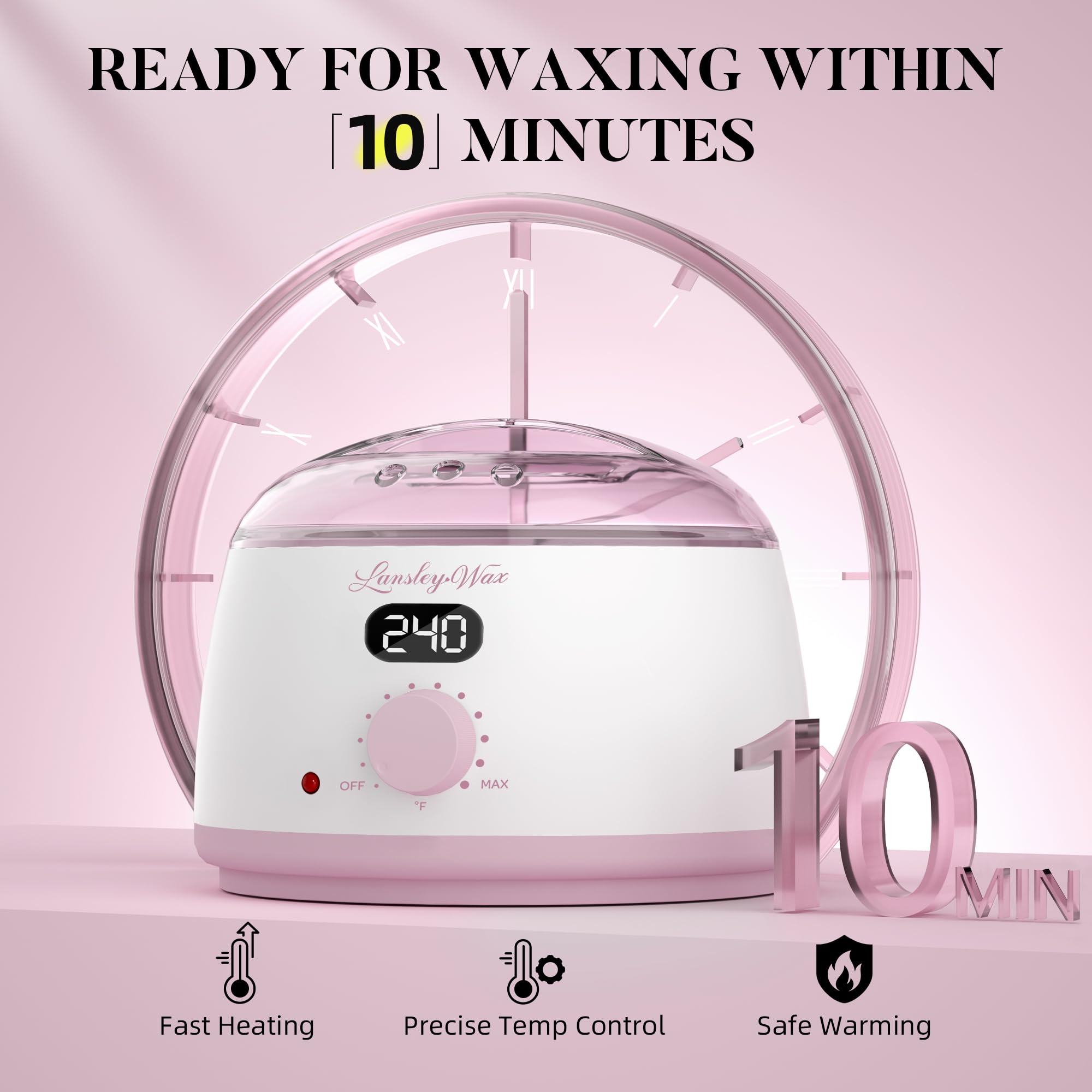 LANSLEYWAX kit: 39 accesorios para depilación profesional en casa