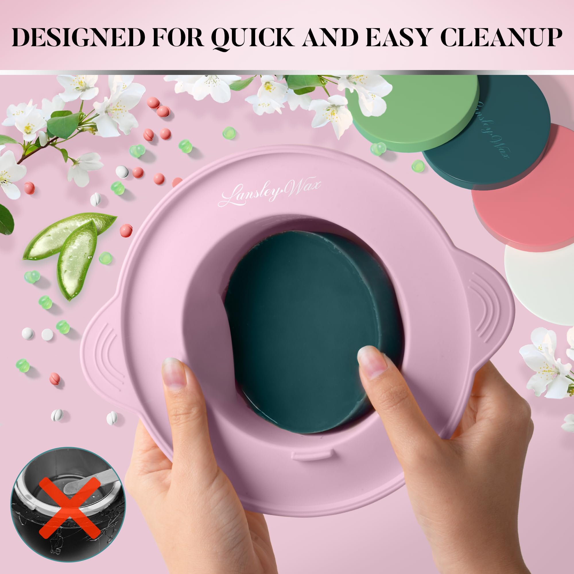 Aplicadores de madera LANSLEYWAX para aplicar cera con precisión