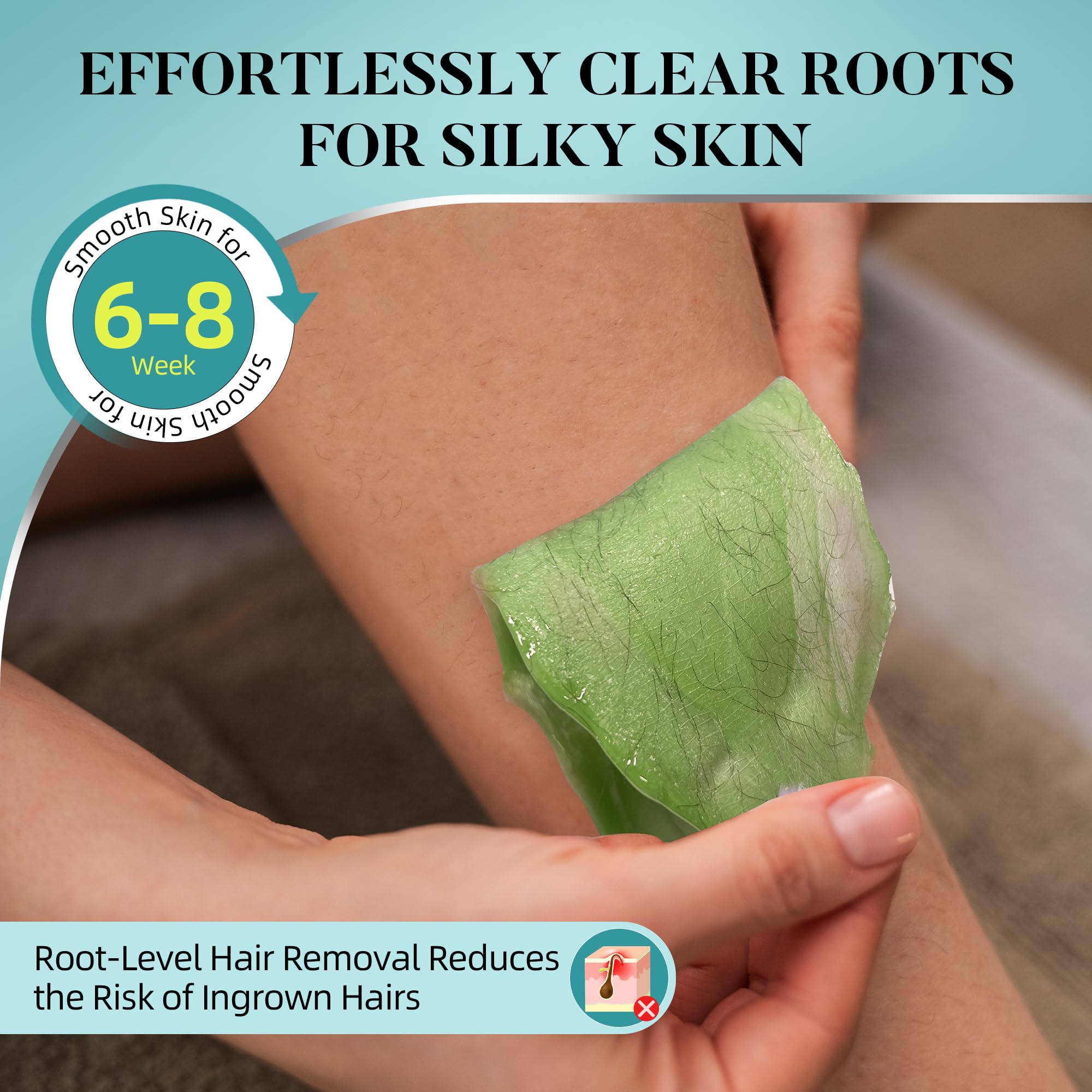 LANSLEYWAX tazón de silicona para retirar la cera fácilmente.