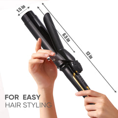 Ajustes de temperatura 300-450°F para adaptar el peinado a tu cabello.