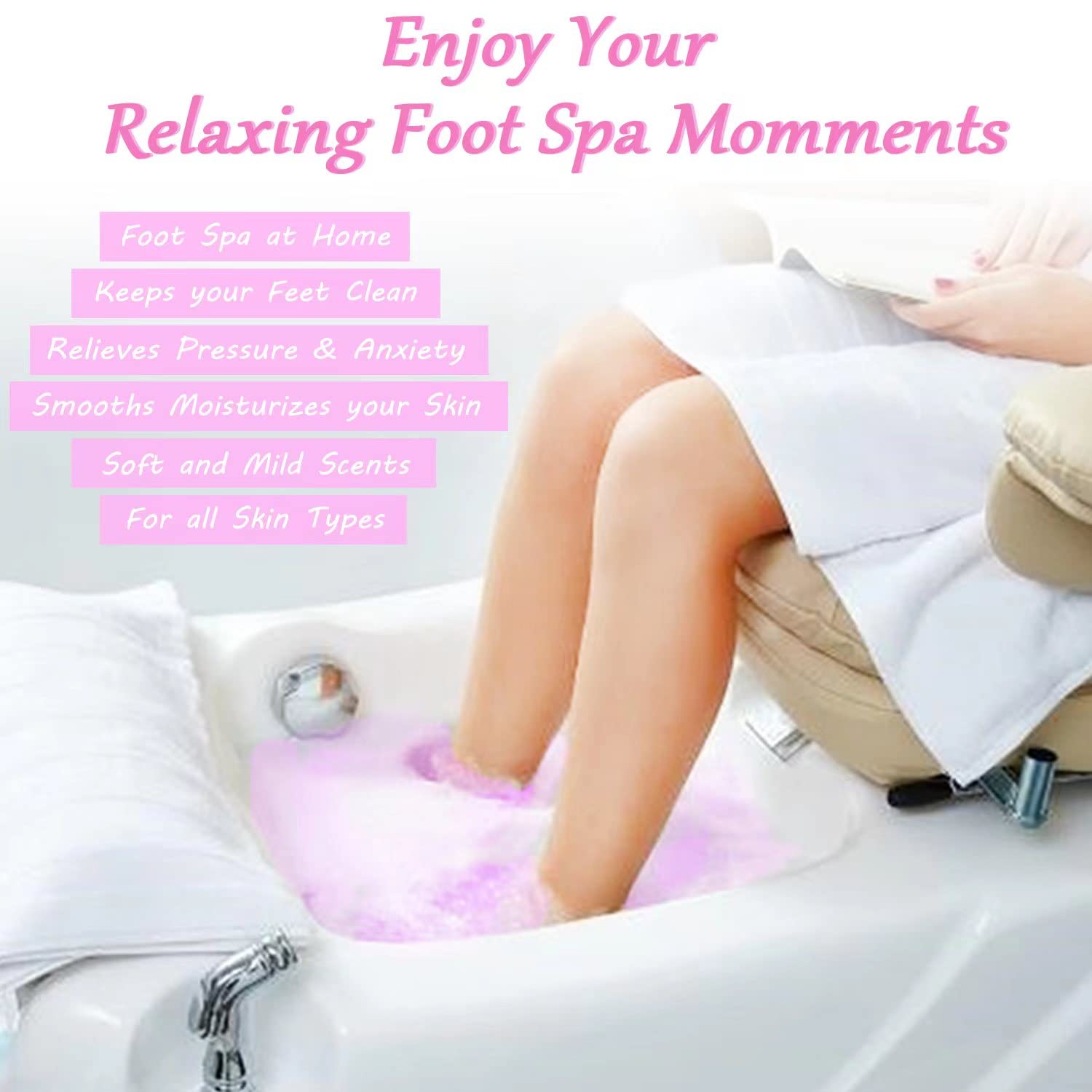 Lanwexy bombas-pies burbujas coloridas para spa en casa