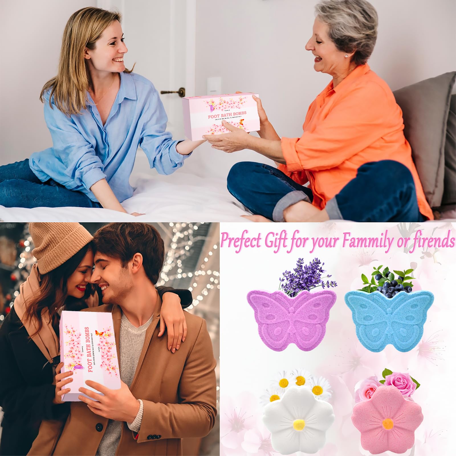 Lanwexy bombas para pies como regalo, presentación lista para obsequiar.