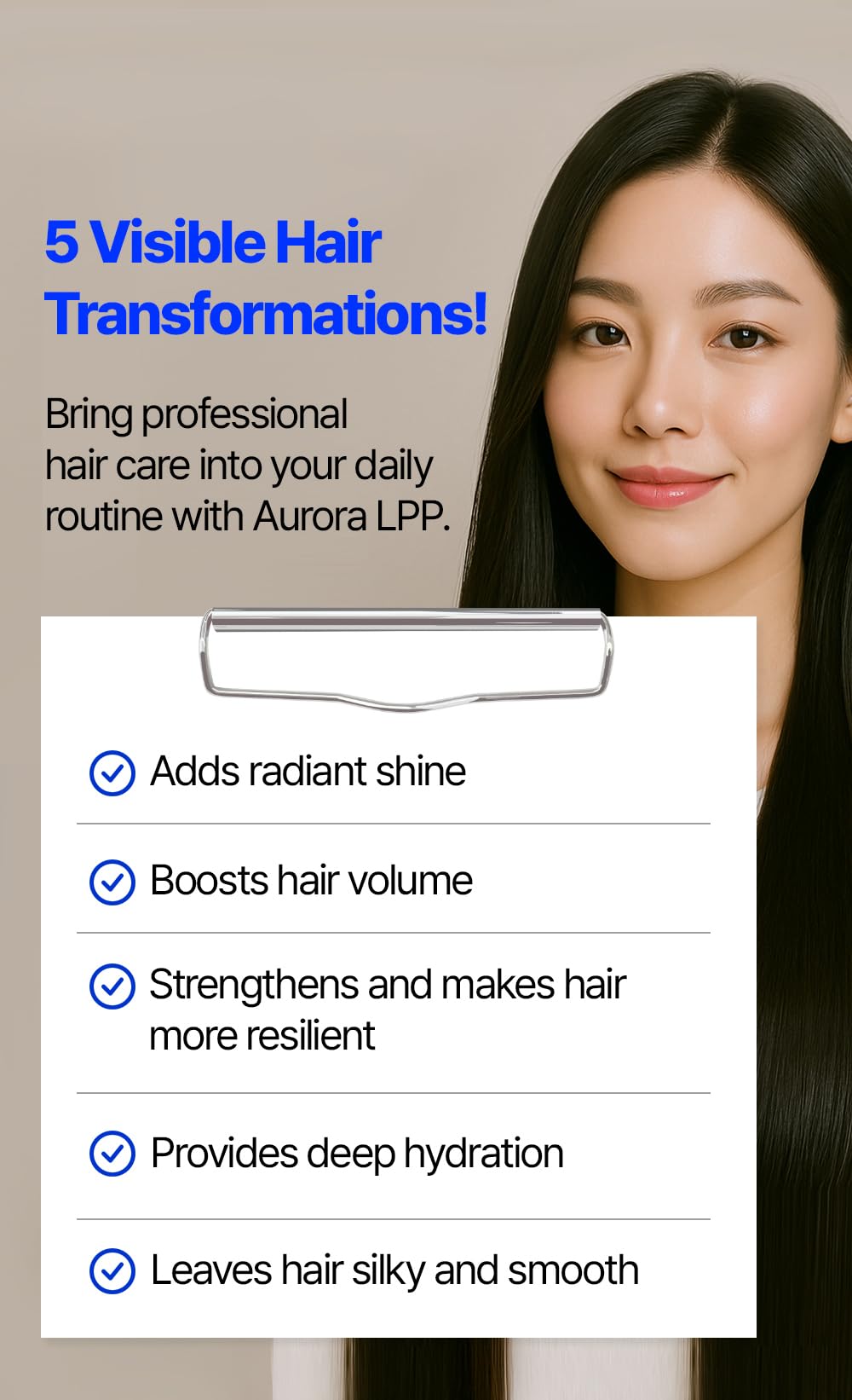 Extracto de Acorus Calamus en LAON90 LPP Hair Repair cuida la fibra capilar