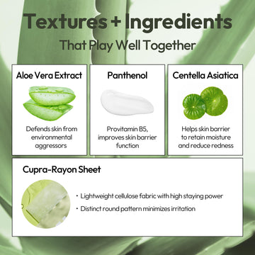 Tratamiento facial con Aloe para refrescar tras el sol.