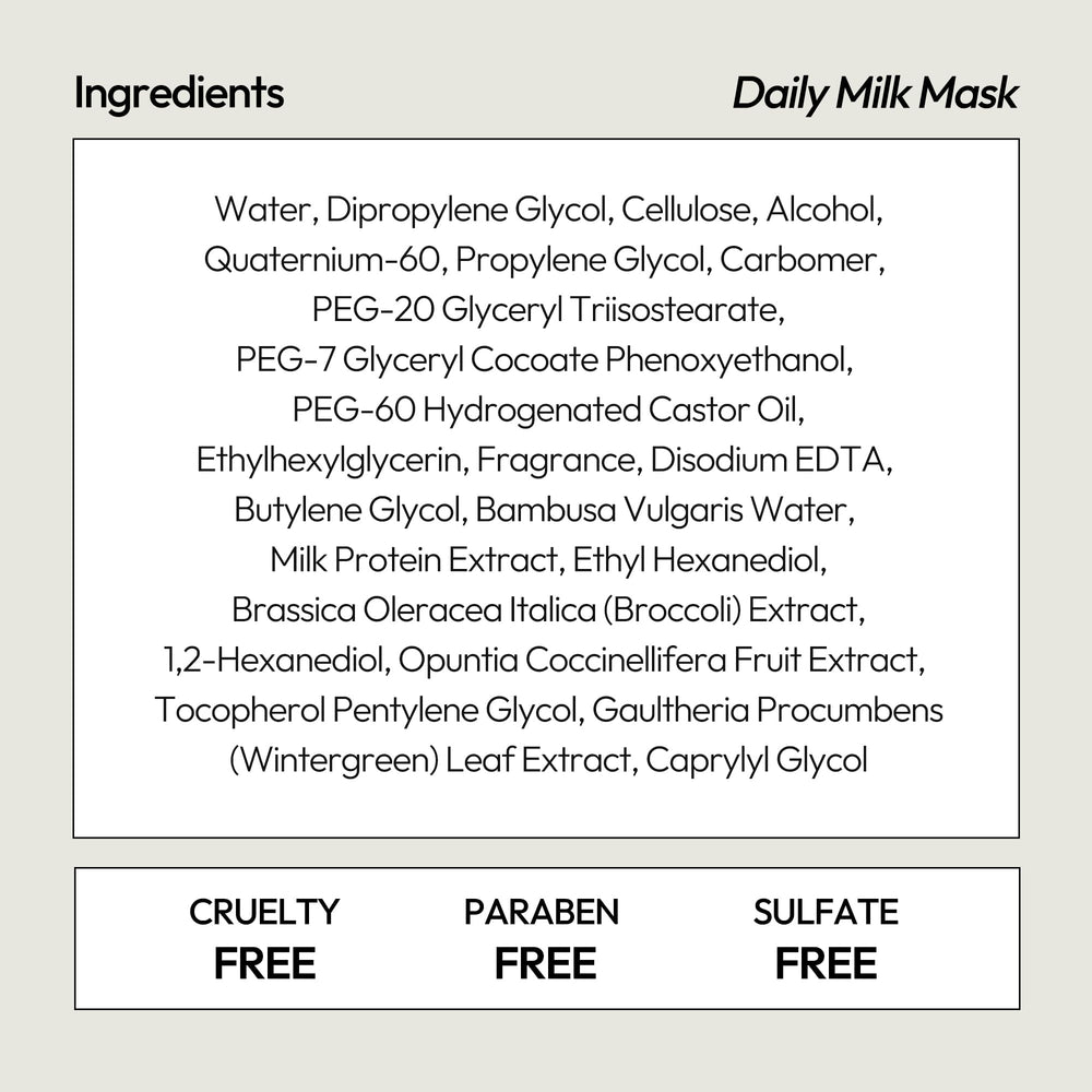LAPCOS Mascarilla de leche en tela ayuda a lograr una apariencia radiante