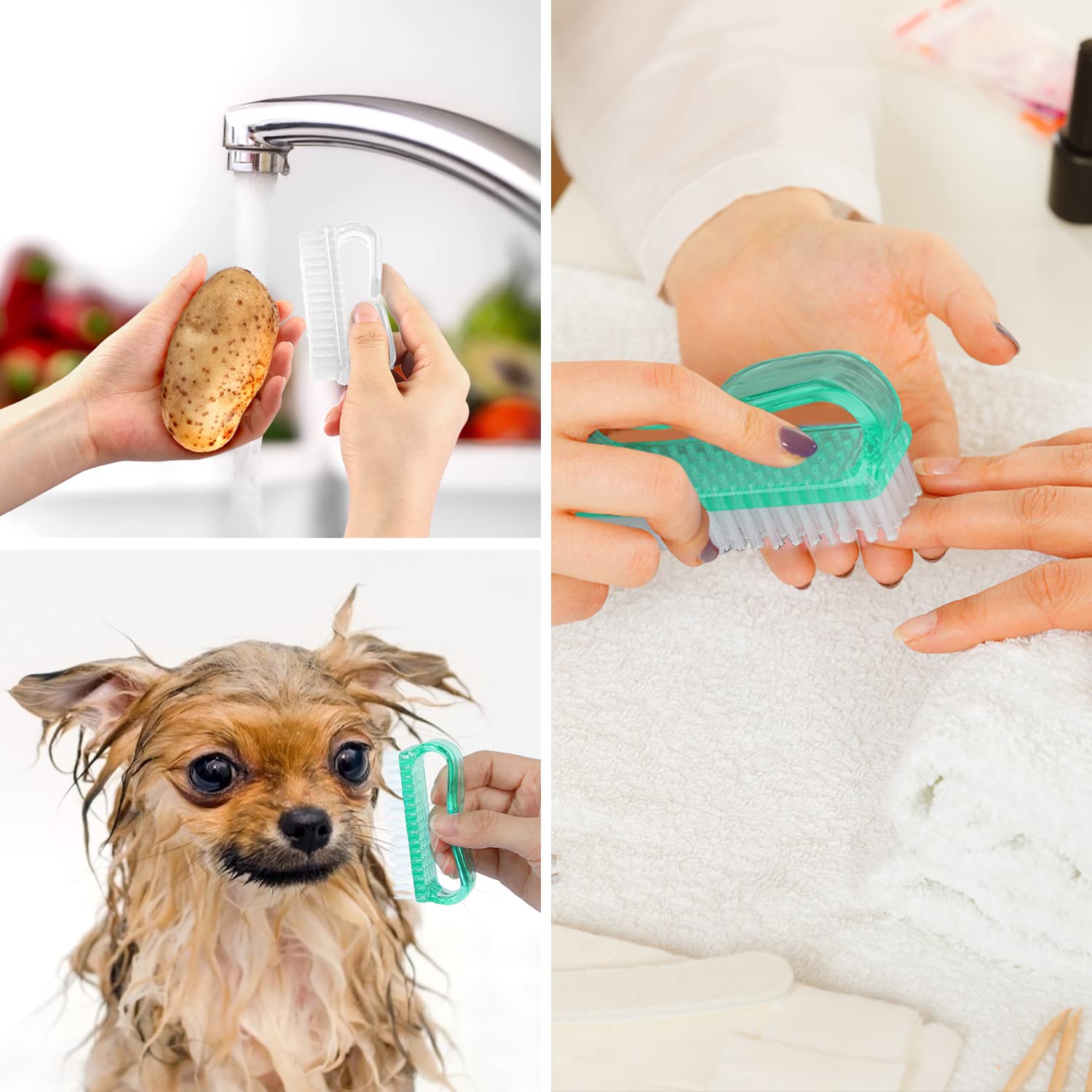 Larbois cepillo uñas para cocina, baño y jardín, elimina suciedad de dedos