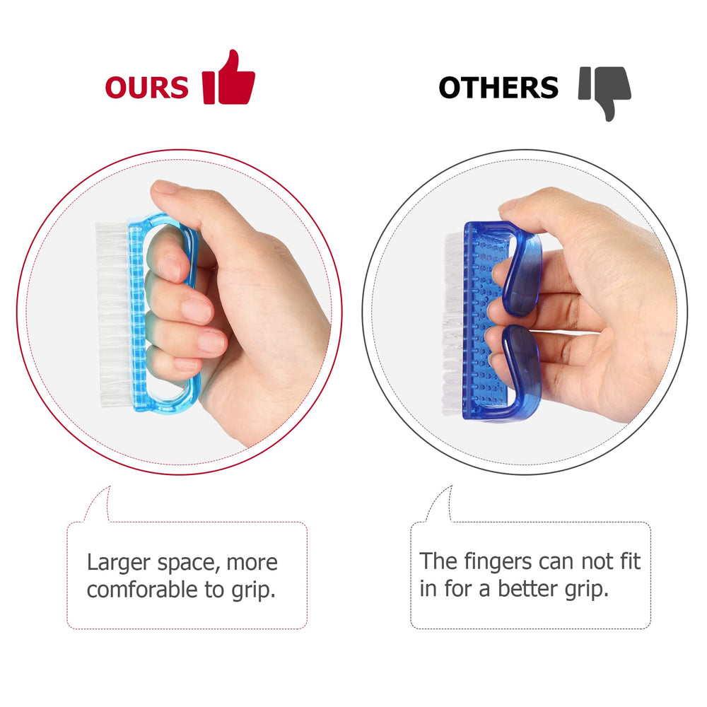 Larbois cepillo uñas tamaño 8-7 cm, diseño compacto para uso diario.