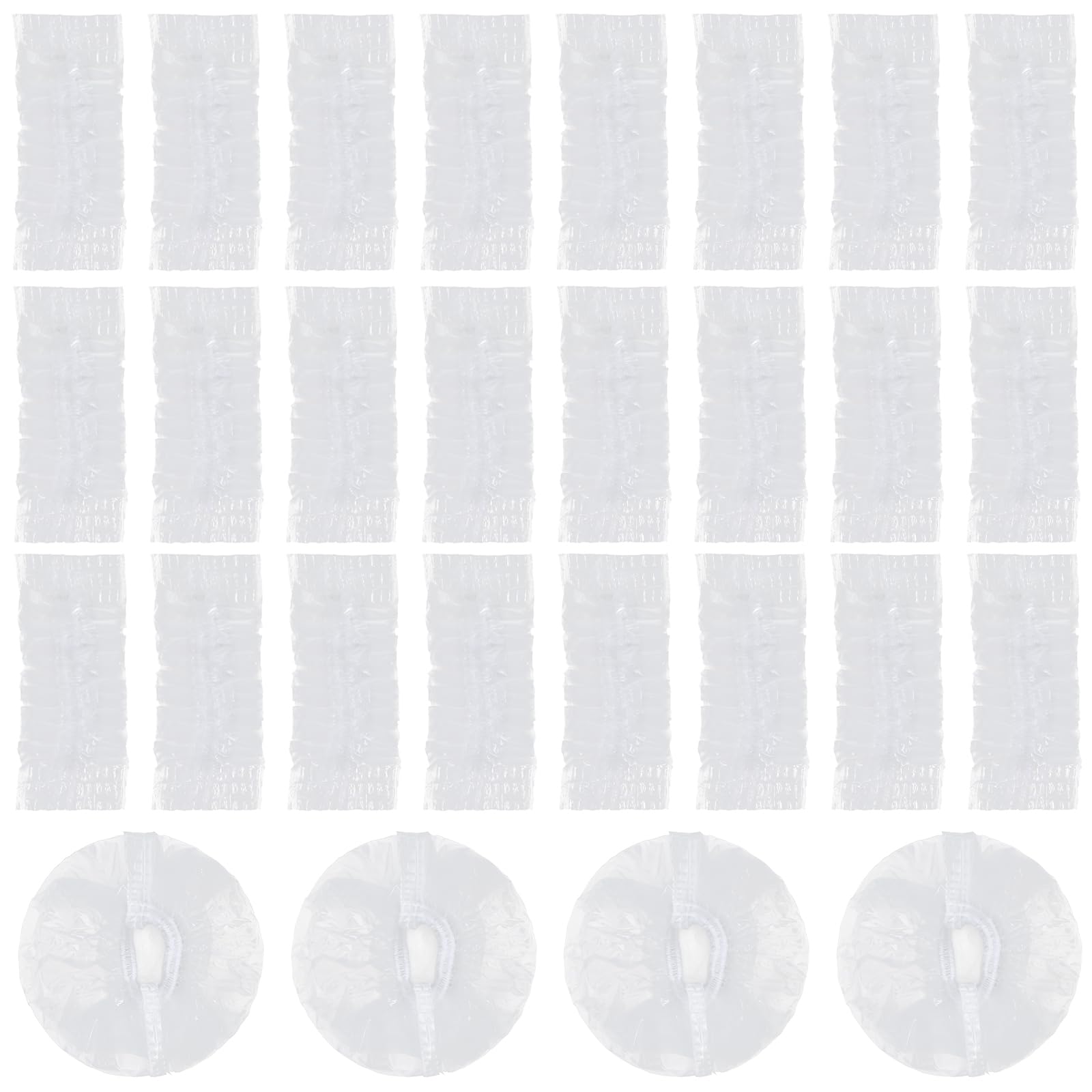 Larrel cubiertas de orejas desechables para ducha, protección impermeable durante el baño