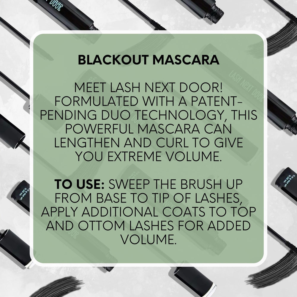 Lash Next Door Mascara sin grumos para una aplicación suave y uniforme.