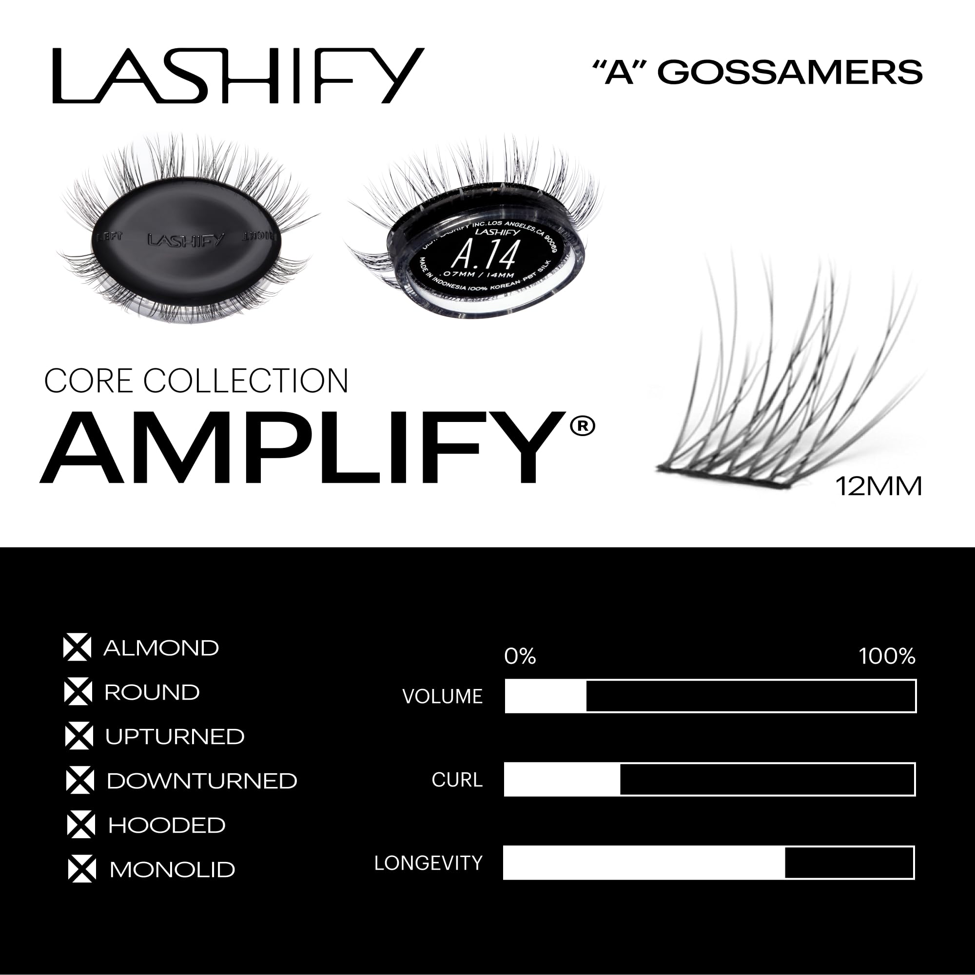 lashify amplify sistema patentado para una instalación precisa.