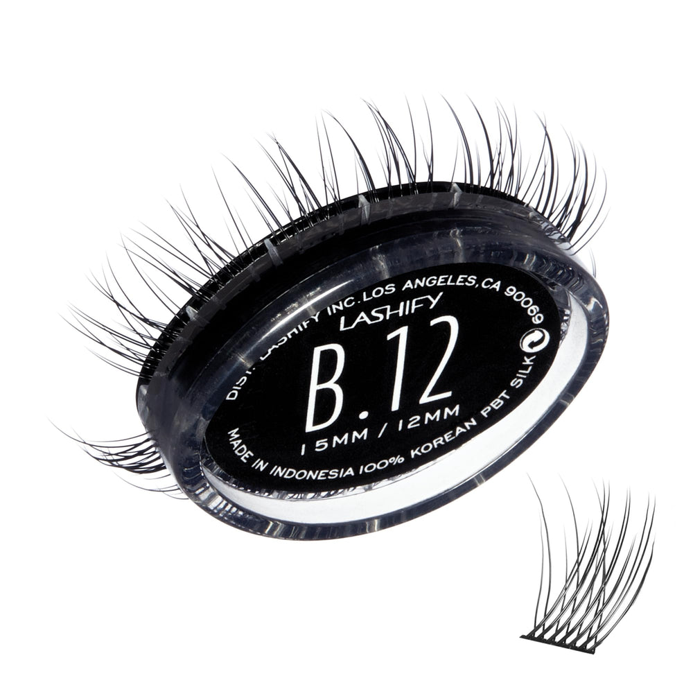 Lashify Bold 12mm Gossamer refil de pestañas negras para look natural