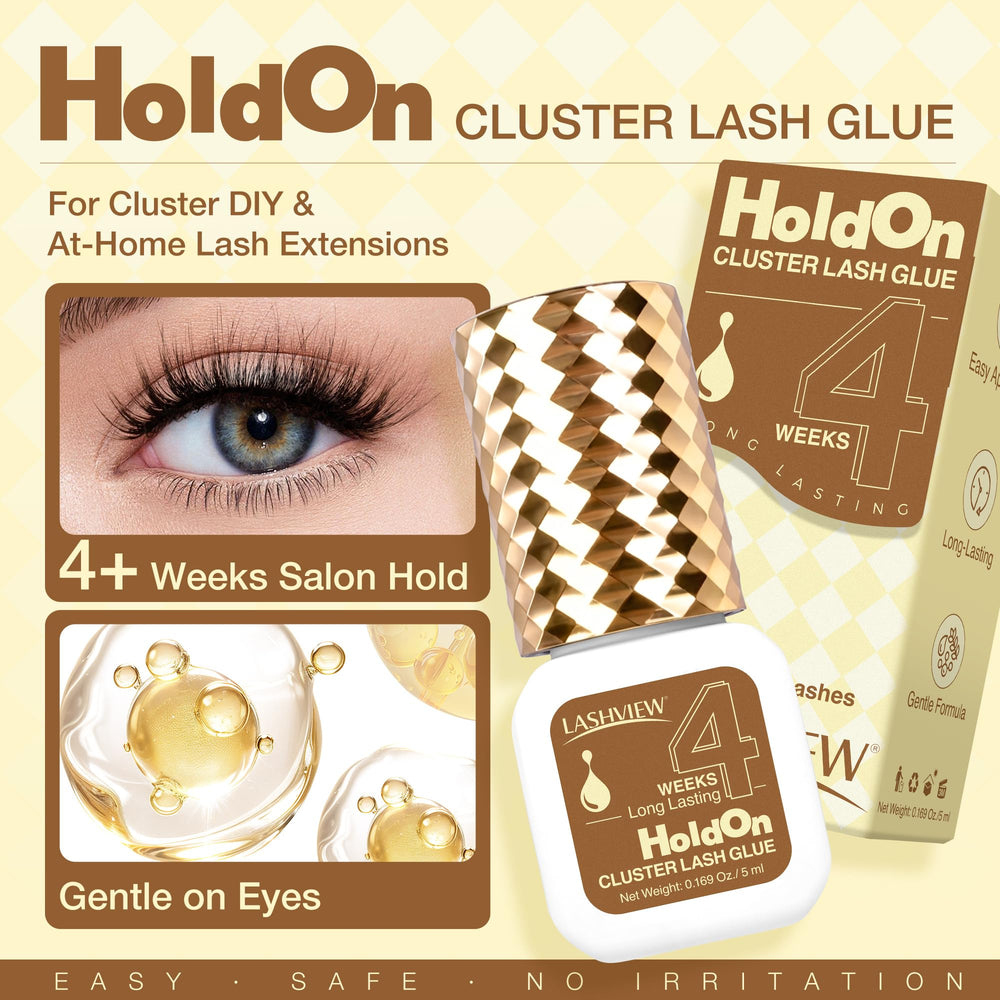 LASHVIEW aplicación-cluster-facil: colocación sencilla para un acabado pulido.