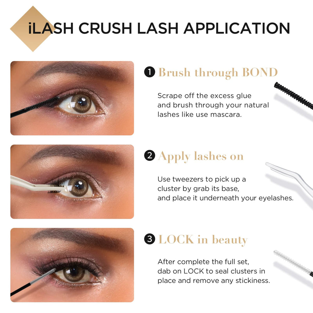 LASHVIEW aplicación en 3 pasos para fijar pestañas