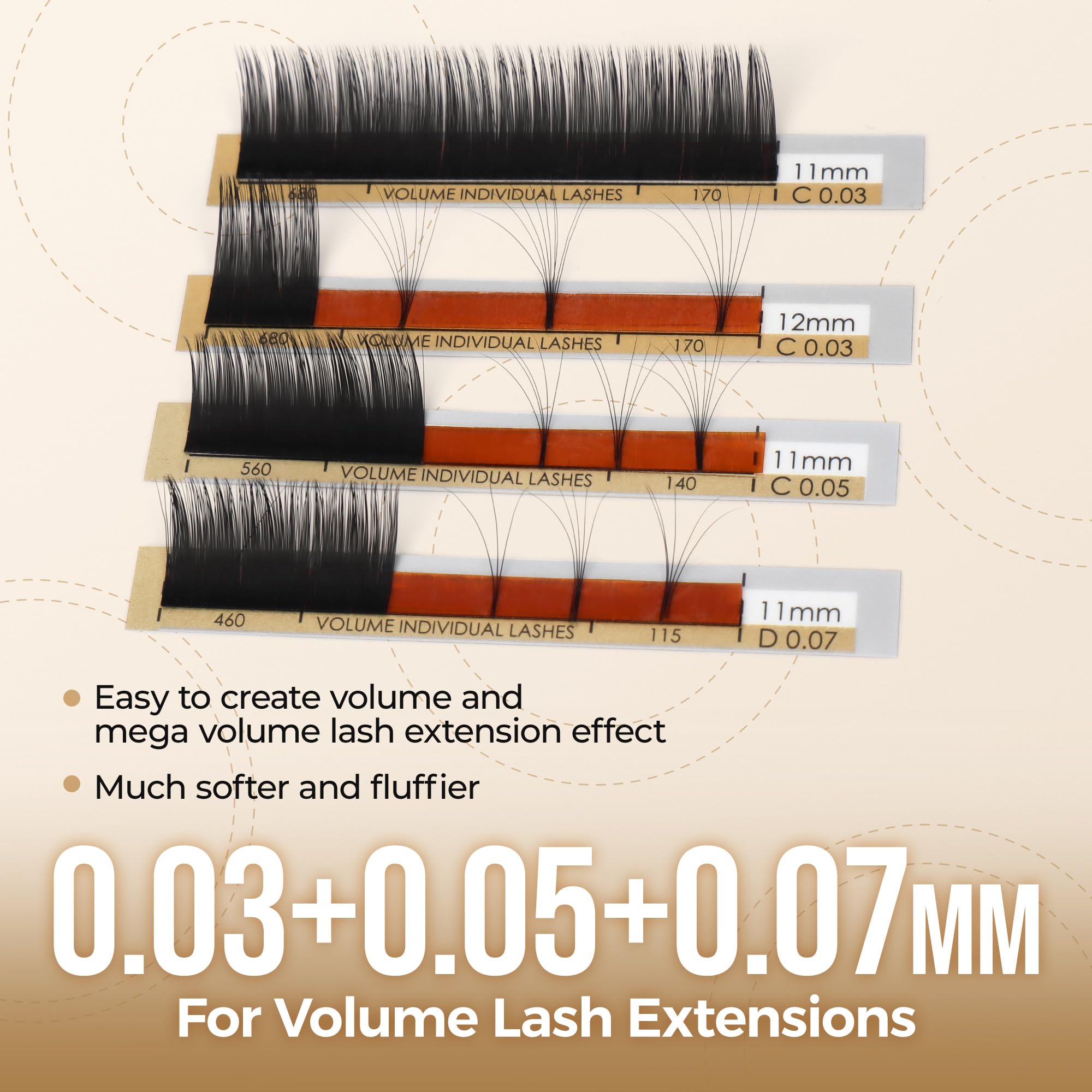 LASHVIEW bandejas profesionales para aplicación estable y precisa.
