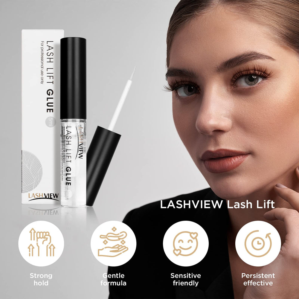 LASHVIEW adhesivo para almohadillas de silicona, diseñado para levantamientos uniformes.