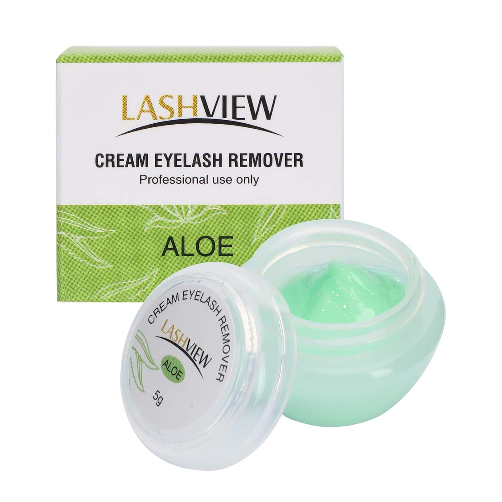 LASHVIEW crema para quitar pestanas y extensiones con retiro suave.