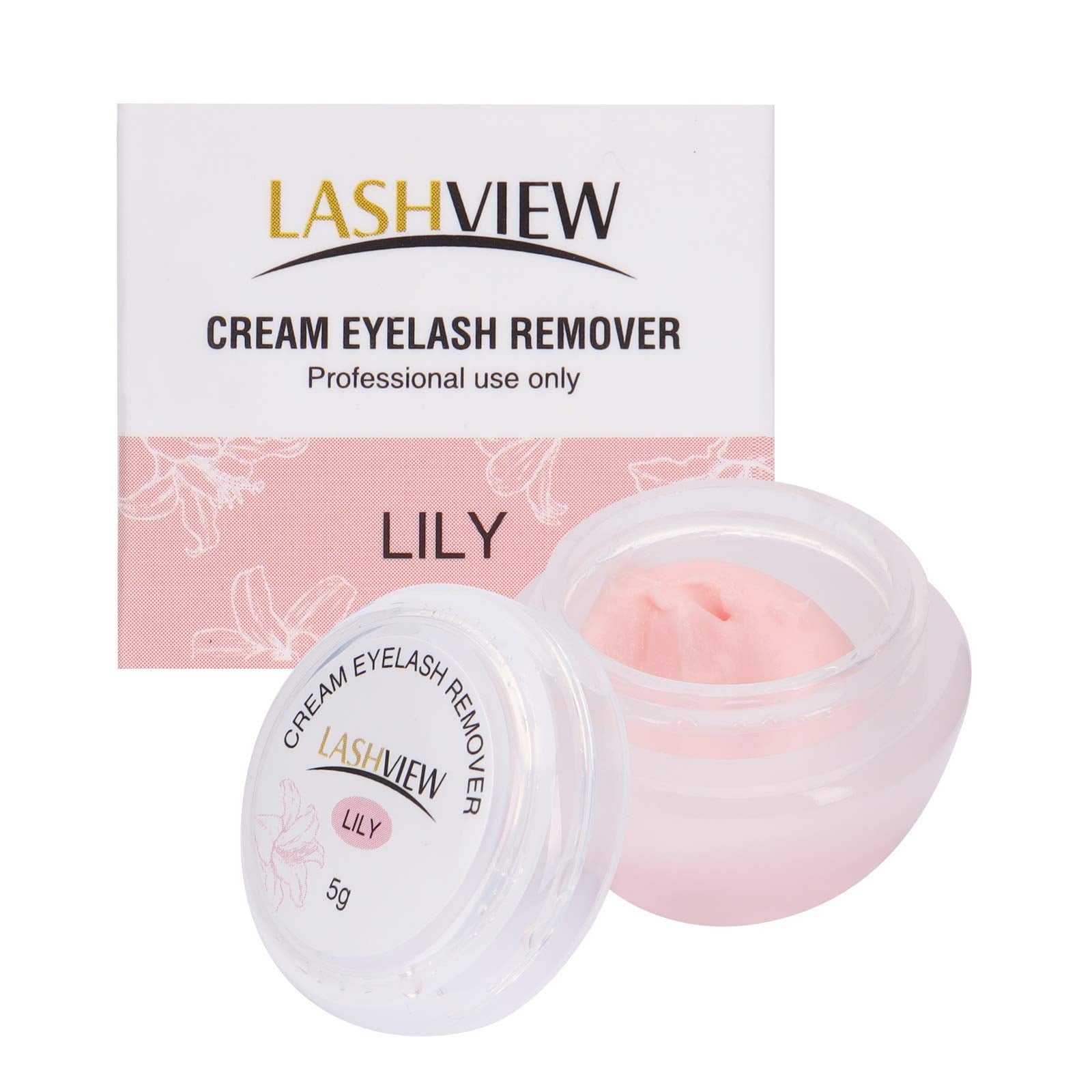 LASHVIEW crema remover extensiones pestañas, control suave en salón