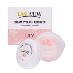 LASHVIEW crema remover extensiones pestañas, control suave en salón