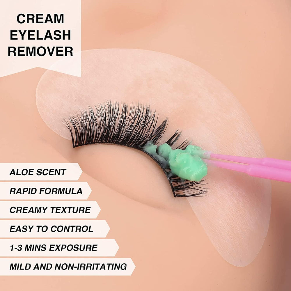 LASHVIEW fórmula segura evita derrames y protege ojos de clientas.