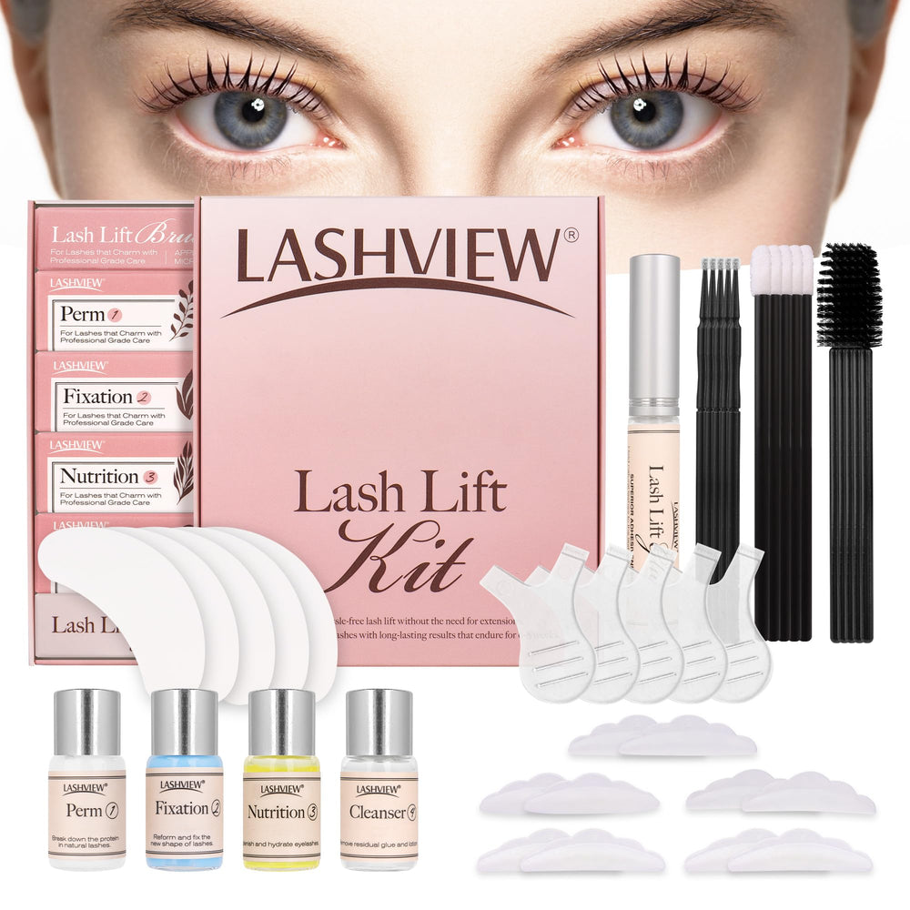 LASHVIEW Lash Lift Kit packaging showcases premium at home or salon use
