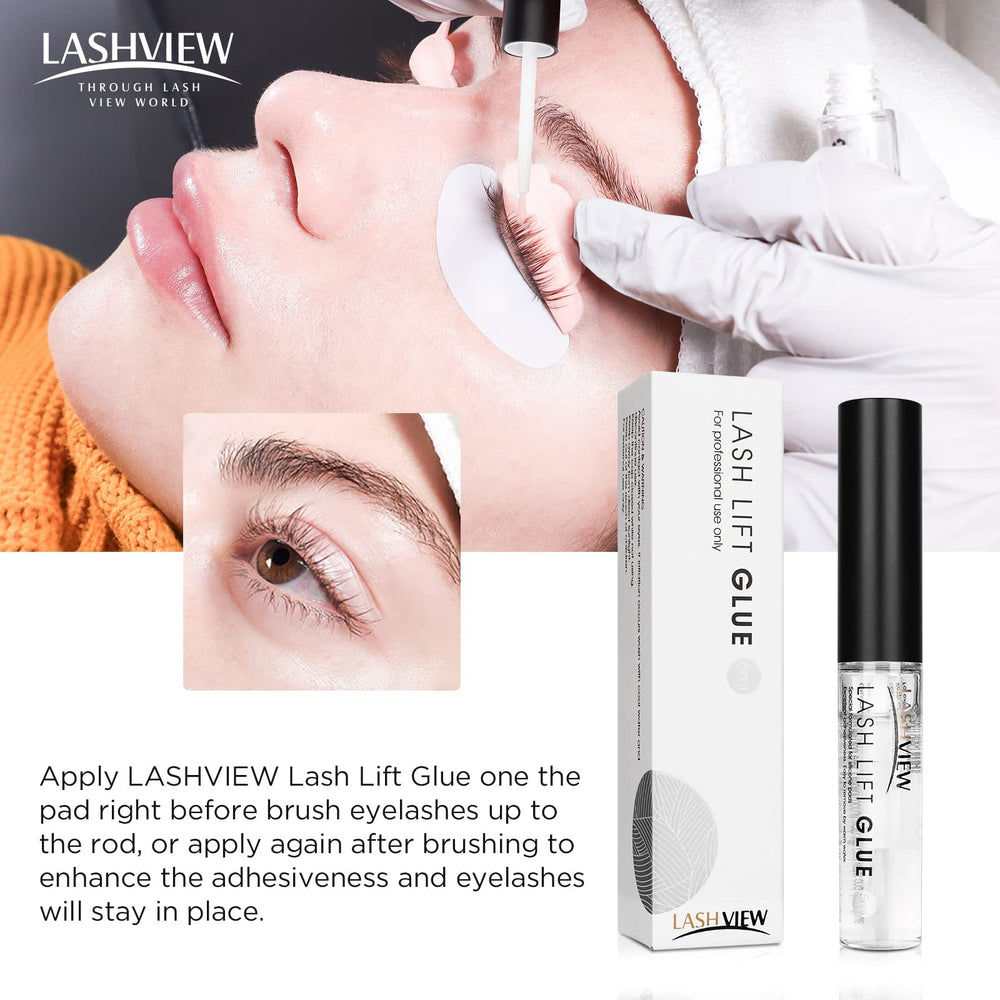 LASHVIEW adhesivo ligero y portátil, ideal para llevar en el bolso de maquillaje.