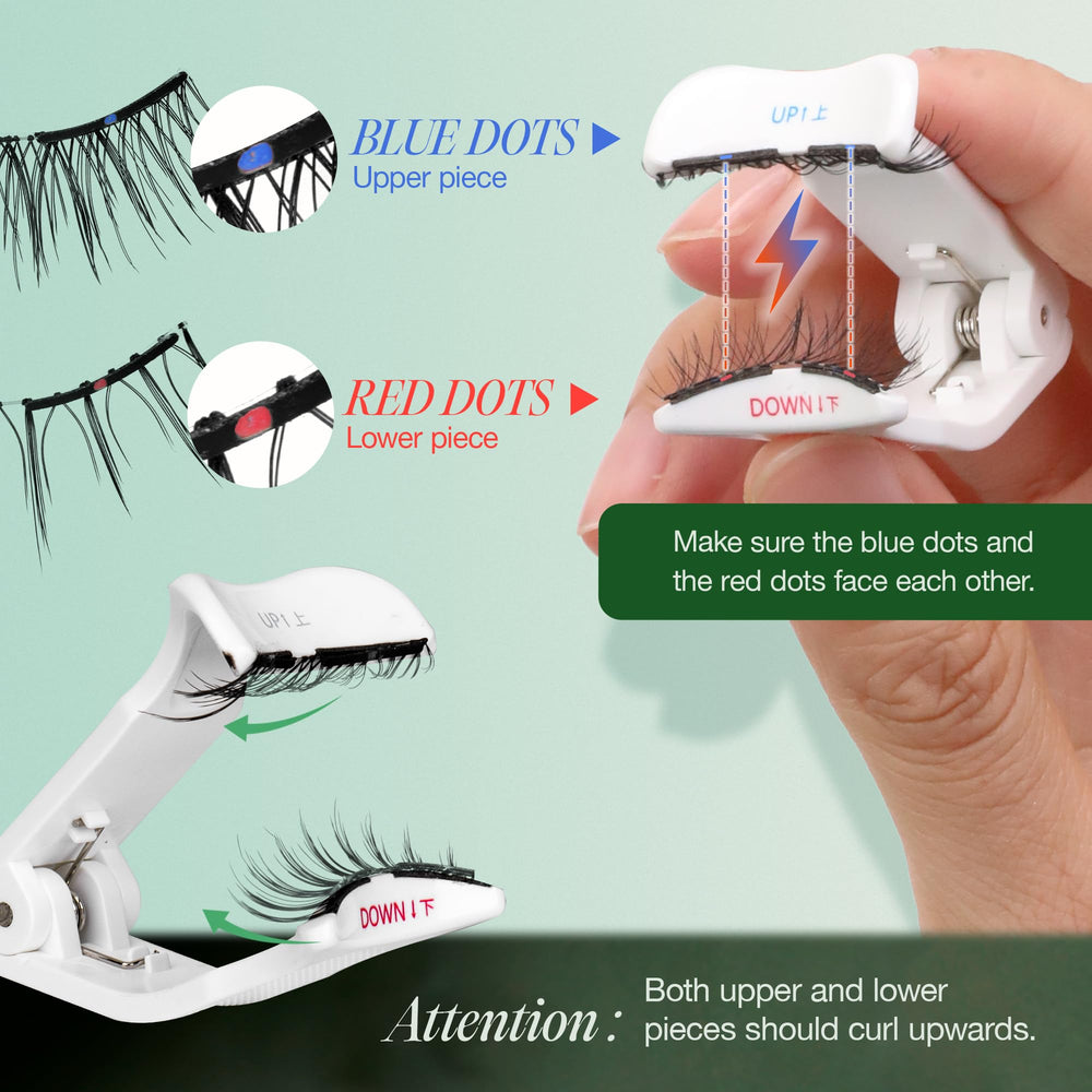 Sin pegamento con LASHVIEW para una experiencia limpia y cómoda.